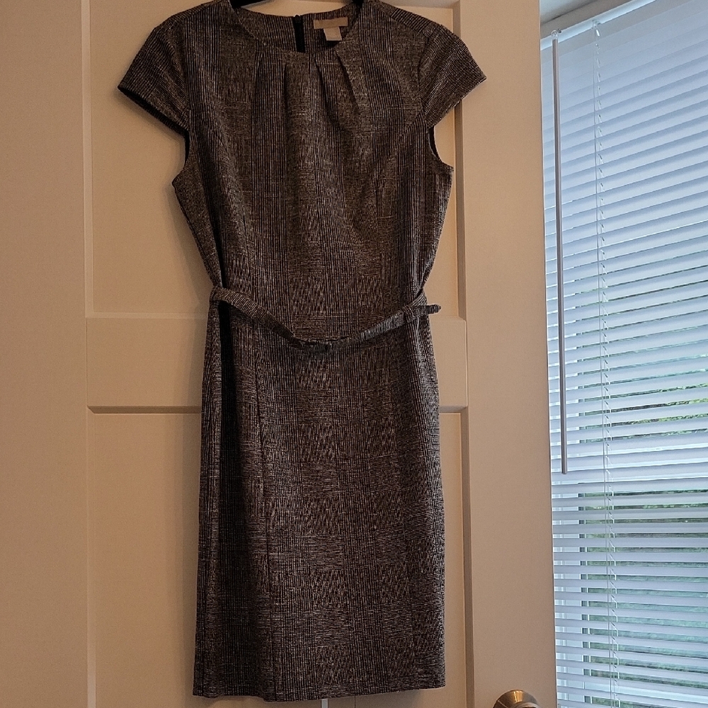 H&M Charcoal Textured Mini Dress